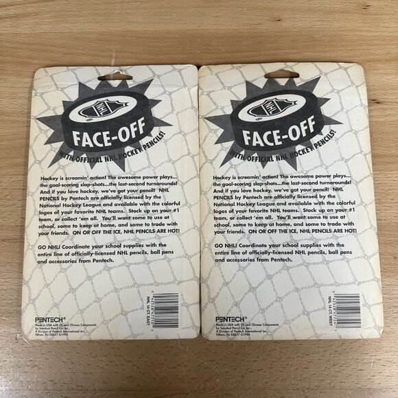 Pentech NHL Pencils 1994 - Western Conference & Eastern Conference - New Sealed! - Picture 2 of 6